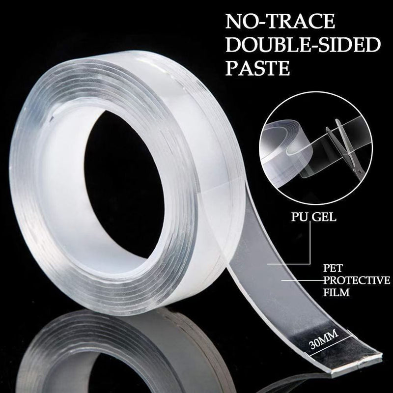 1/3/5m Nano Tape Double - Sided Adhesive Tape Traceless Waterproof Tape For Bathroom Kitchen Sink Tap Gel Sticker - ZeeBelle.com