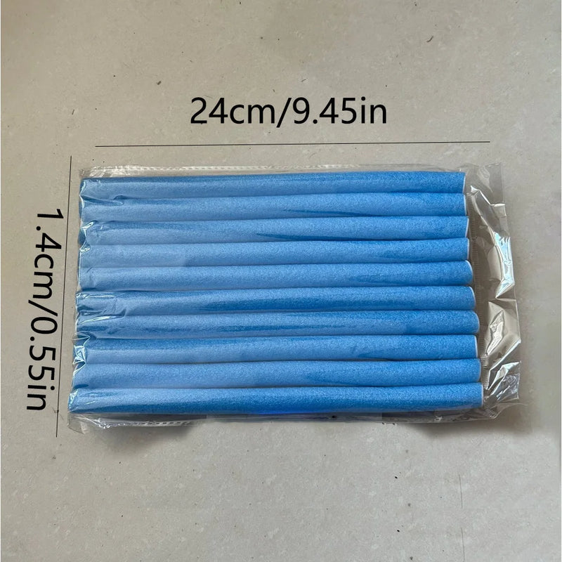 10pcs Universal Perm Curling Bar Hair Curling Stick Colorful Sponge Curling Iron Pearl Cotton Eva Curling Iron