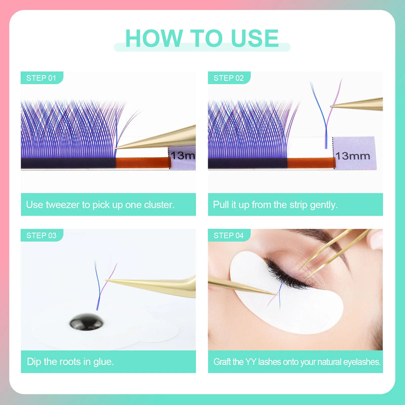 NAGARAKU YY Shape Hand Woven Premium  Eyelashes Extension