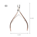 1pcs Double-ended Stainless Steel Cuticle Pusher Dead Skin Push Remover For Pedicure Manicure Nail Art Cleaner Care Tool