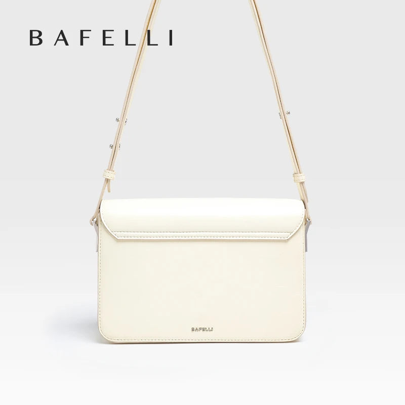 BAFELLI 2023 WOMEN NEW BOXY MESSAGE BAG GENUINE LEATHER CAT WOMEN'S CROSSBODY FEMALE SHOULDER PURSE STYLISH COLOR FASHION LUXURY