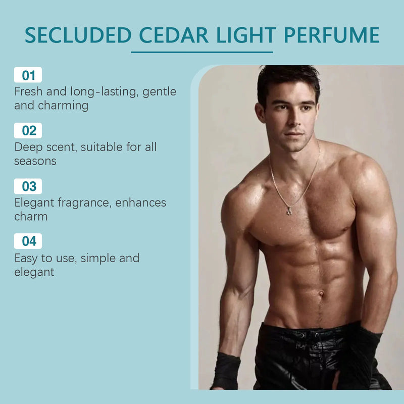 ROXELIS Secluded Cedar Light Perfume Long-lasting Fresh Charm Men's Cologne Cupid - Gentleman Perfume Style Ideal Gift Christmas