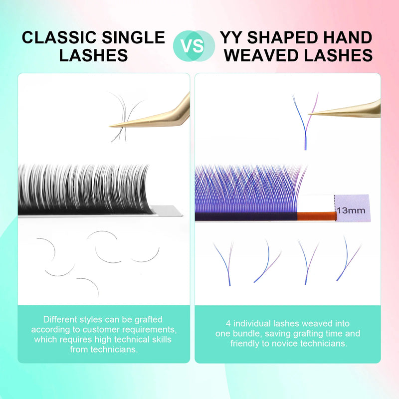 NAGARAKU YY Shape Hand Woven Premium  Eyelashes Extension