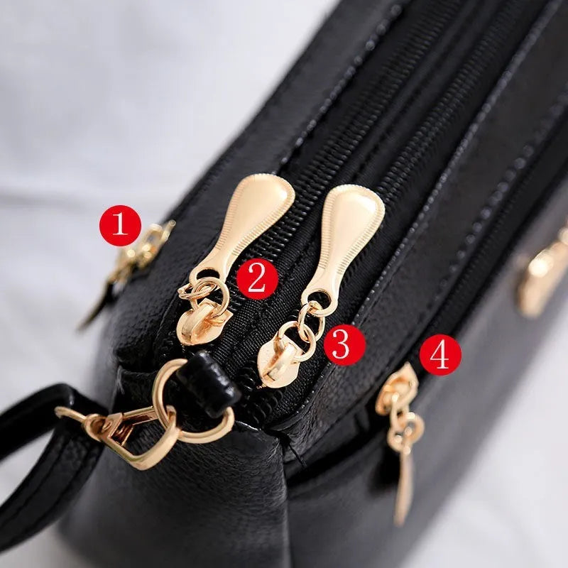 Fashion Small PU Leather Messenger Bags for Women Bow Design Shoulder Bag Ladies Casual Crossbody Purse Female Handbags Pouch