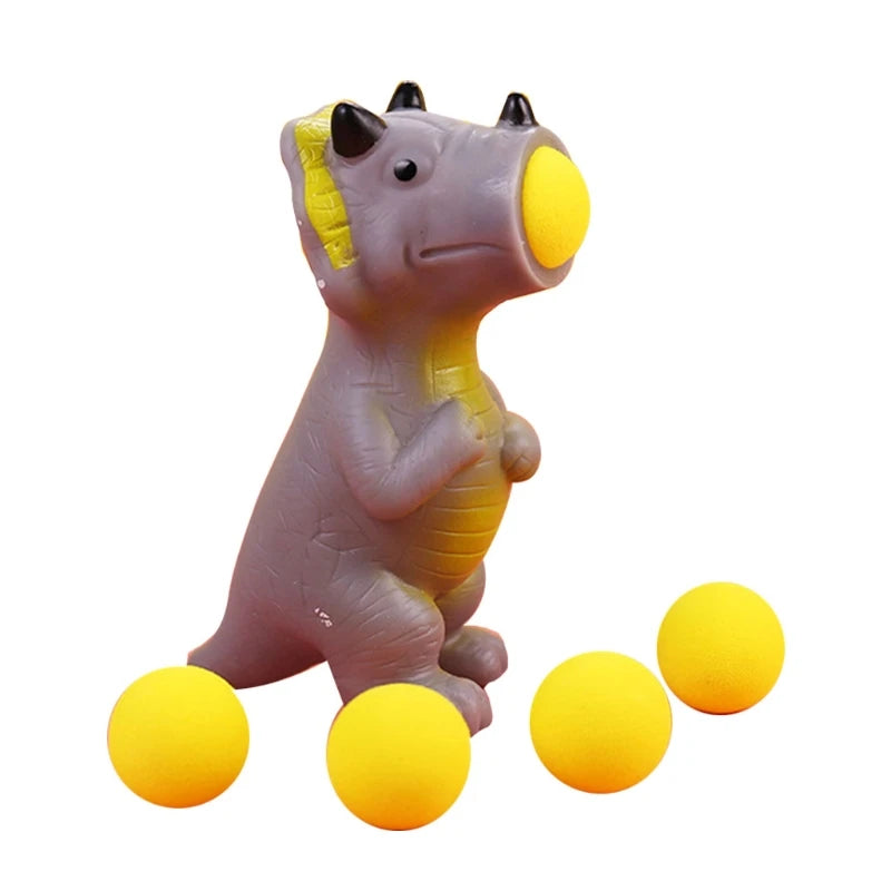 15 Styles Realistic Animal Shaped Shooting Squeeze Toys Prank Gadgets Foam Ball Popper Toy Anti Stress Fidgets for Adults Kids