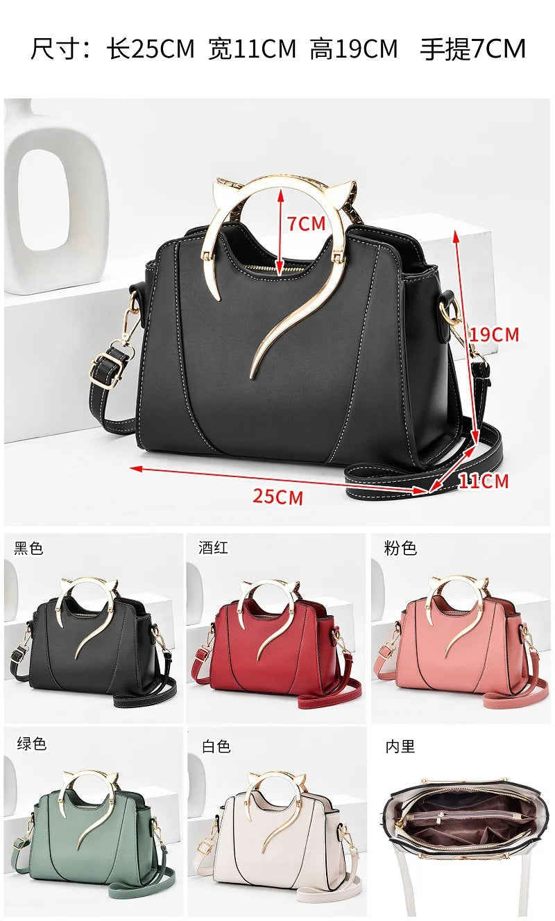 Women's bag 2021 new autumn and winter all-match messenger bag ladies fashion wing single shoulder big bag simple handbag