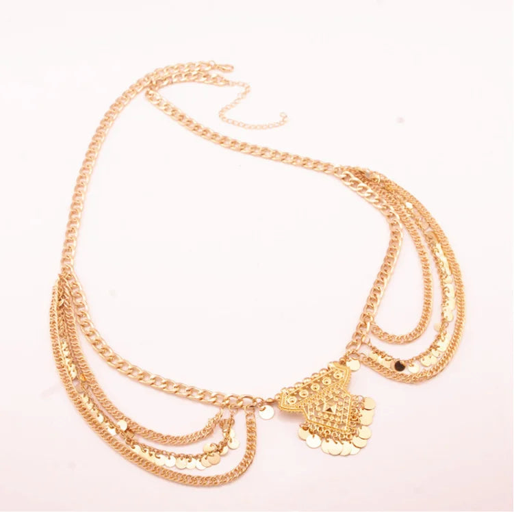 2019 Belt Body Waist Chain Fashion Silver Golden Women Accessories Charms Collocation Chain Jewelry for Women Women Belt Present