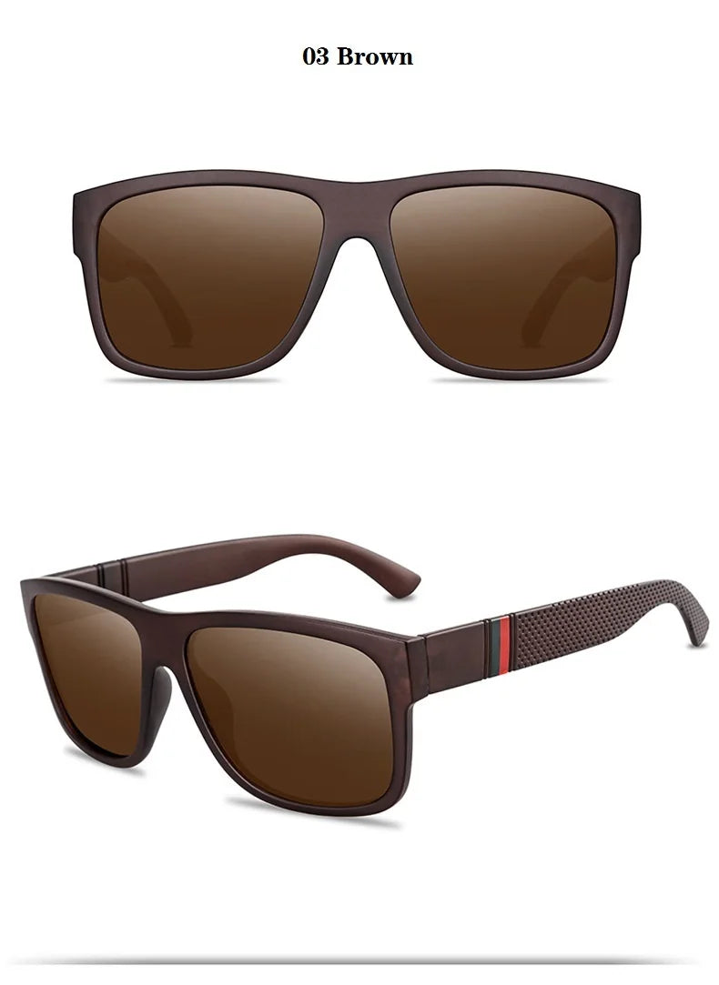 Oversized Polarized Sunglasses For Men Women Fashion Driving Square Vintage Fishing Travel Big Frame Sun Glasses UV400 Eyewear