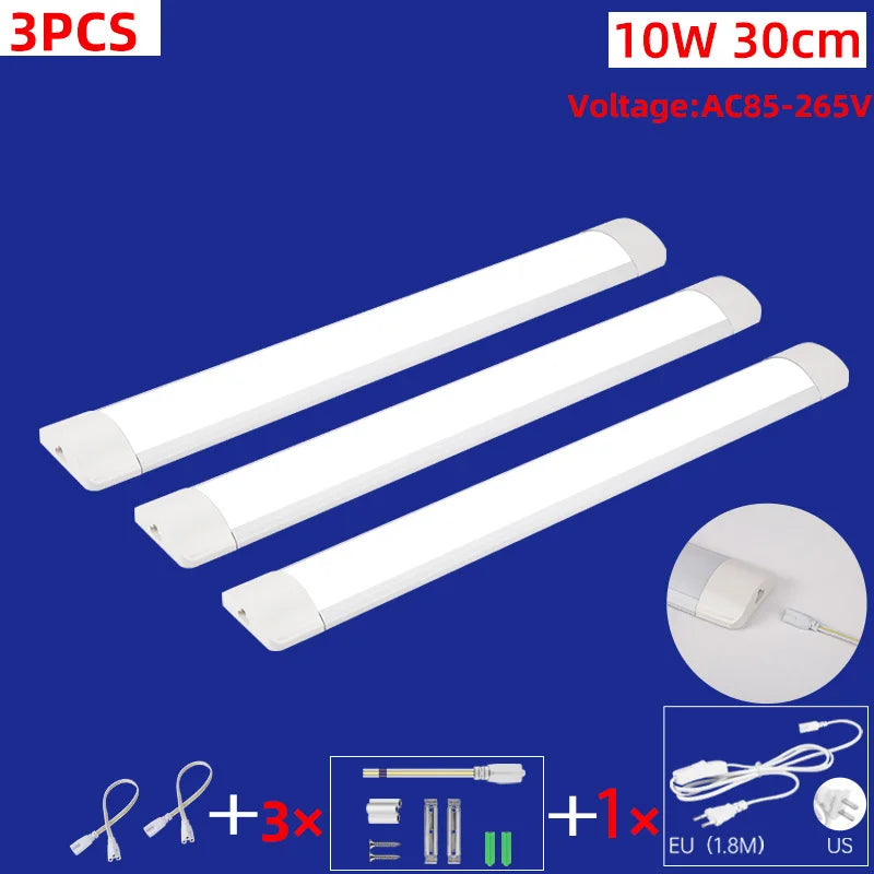 Led Lights for Kitchen 110v 220v Under Cabinet Light 5W 10W 20W Ceiling Led tube Bar Wall Lamp Home Shop Bedroom Closet lighting