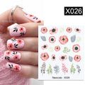 Harunouta 1 Sheet Nail Water Decals Transfer Lavender Spring Flower Leaves Nail Art Stickers Nail Art Manicure DIY