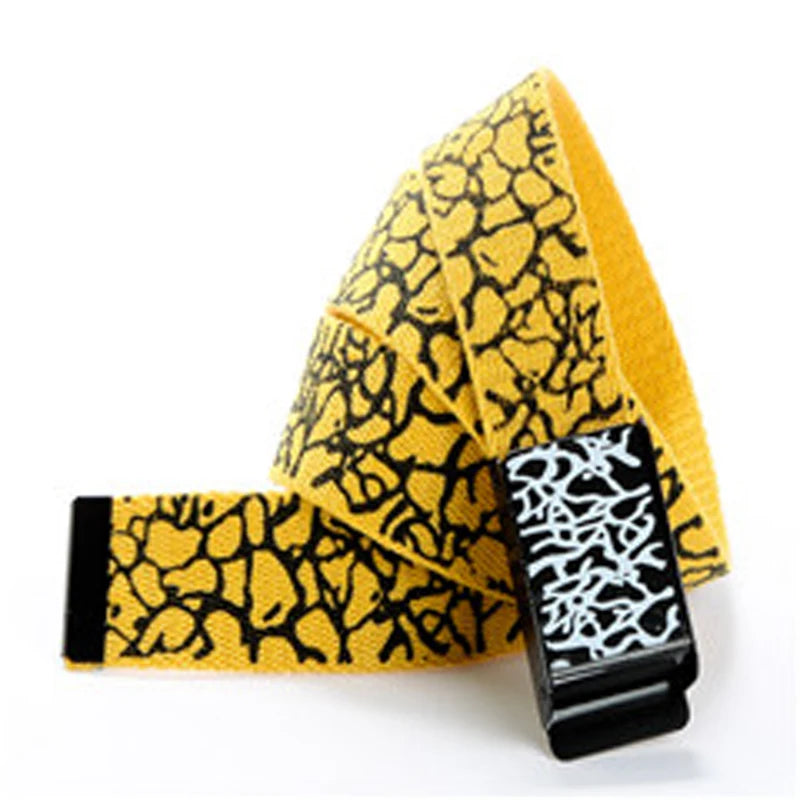 Fashion Pop Print Street Dance Graffiti Popular Casual Men's and Women's Clothes Couple Canvas Belt