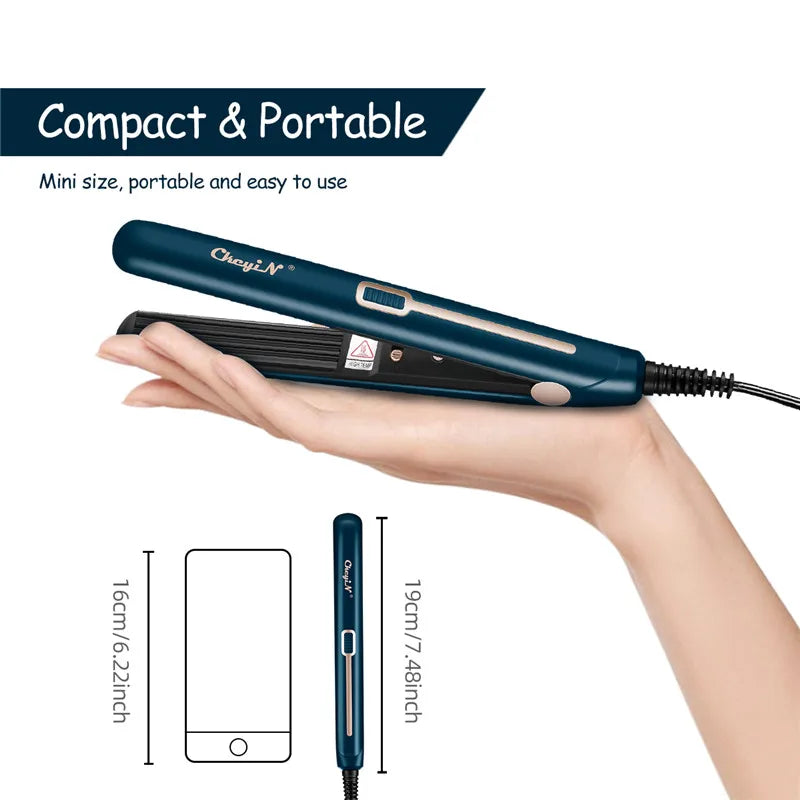 CkeyiN Automatic Hair Curler Corrugated Flat Iron Curling Irons Professional Straightener Curly Iron Tongs Hair Waver Crimpers