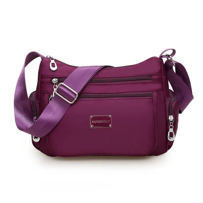 Fashion Women Shoulder Messenger Bag Waterproof Nylon Oxford Crossbody Bag Female Large Capacity Handbags Purse Travel Bags