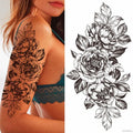 Sexy Flower Bird Temporary Waterproof Tattoo Sticker Girl Butterfly Dreamcatcher Cross Body Arm Sleeve Chest Fake Totem Women