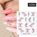 Harunouta 1 Sheet Nail Water Decals Transfer Lavender Spring Flower Leaves Nail Art Stickers Nail Art Manicure DIY