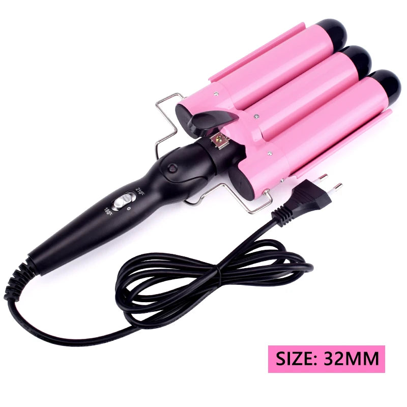 Professional Hair Curling Iron Ceramic Triple Barrel Hair Curler Irons Hair Wave Waver Styling Tools Hair Styler Wand