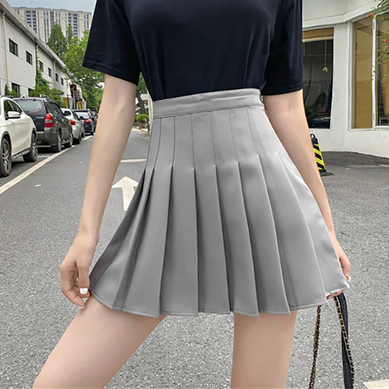 Jocoo Jolee Women Summer High Waist Plaid Skirts Casual Korean A Line Shirts Japanese School Kawaii A-line Skirts for Teenager