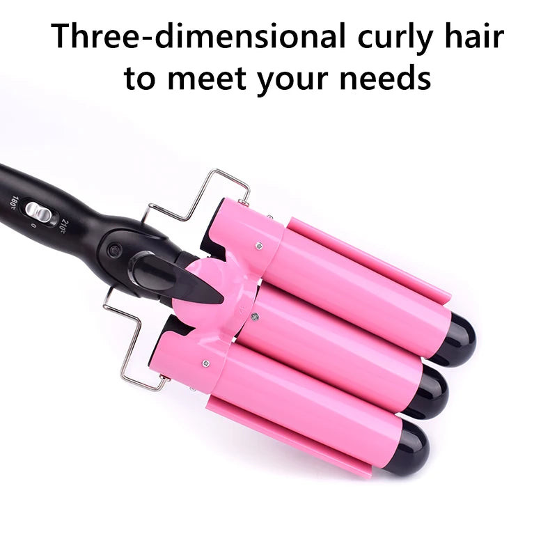 Professional Hair Curling Iron Ceramic Triple Barrel Hair Curler Irons Hair Wave Waver Styling Tools Hair Styler Wand