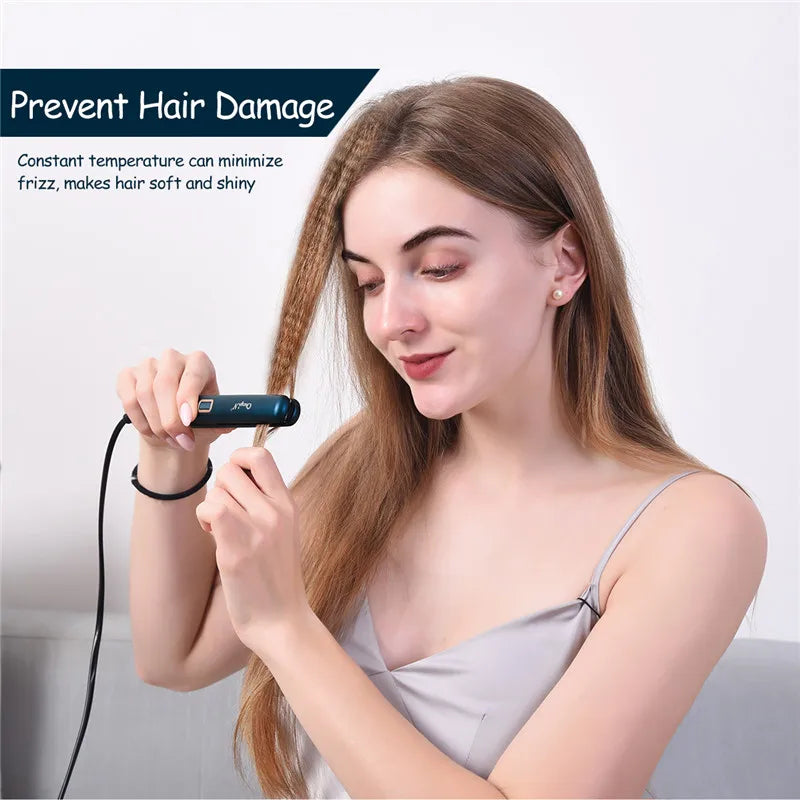 CkeyiN Automatic Hair Curler Corrugated Flat Iron Curling Irons Professional Straightener Curly Iron Tongs Hair Waver Crimpers