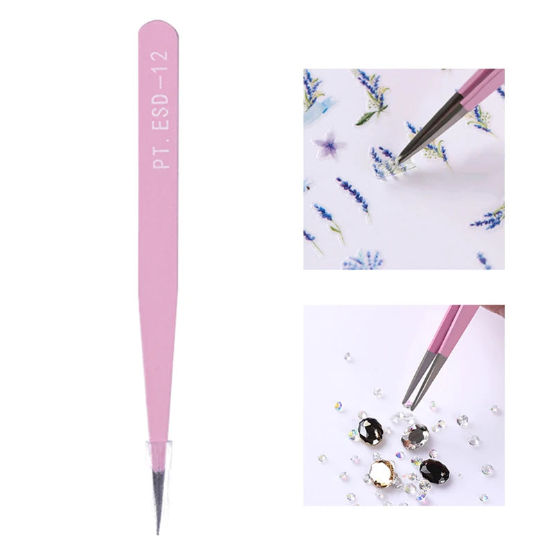 1pcs Double-ended Stainless Steel Cuticle Pusher Dead Skin Push Remover For Pedicure Manicure Nail Art Cleaner Care Tool