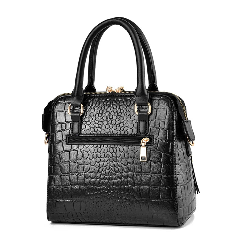 2022 Retro Alligator Women Luxury PU Leather Handbags Female Tassel Designer Shoulder Messenger Bags Casual Ladies Tote Bolsas