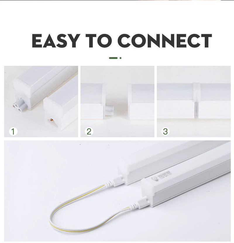 Led Lights for Kitchen 110v 220v Under Cabinet Light 5W 10W 20W Ceiling Led tube Bar Wall Lamp Home Shop Bedroom Closet lighting