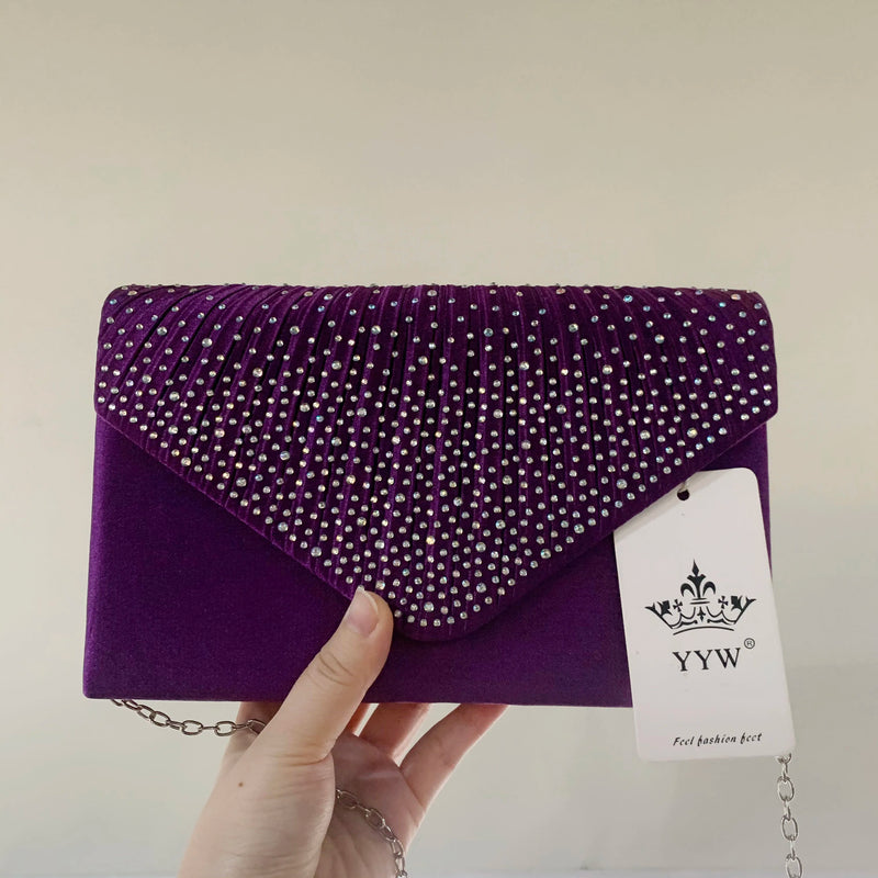 Purple Women Wedding Clutch Luxury Handbag Women Bags Designed Clutch Female 2019 Yellow Summer Clutches Female Evening Prom Bag