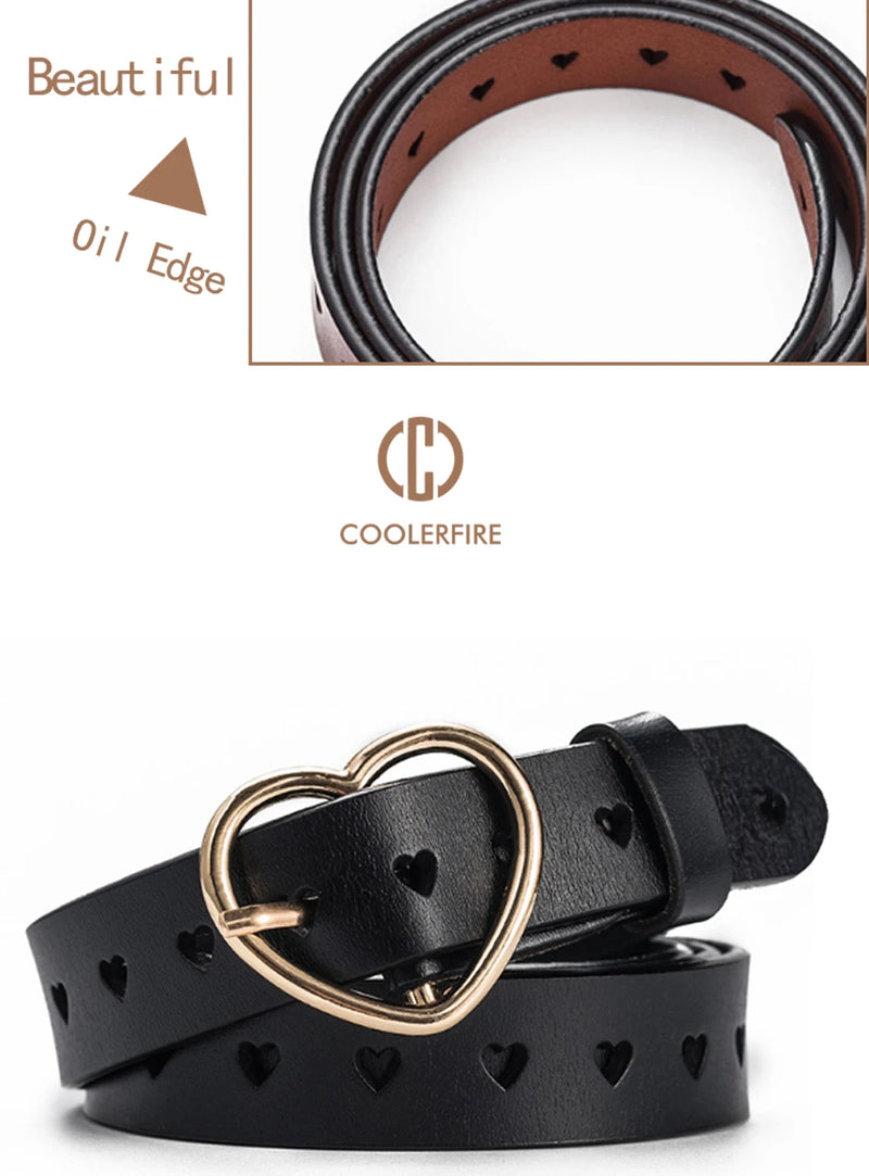 New Buckles Belt Female Deduction Side Gold Buckle Jeans Wild Belts For Women Fashion Students Simple Casual Trousers Belt LB012