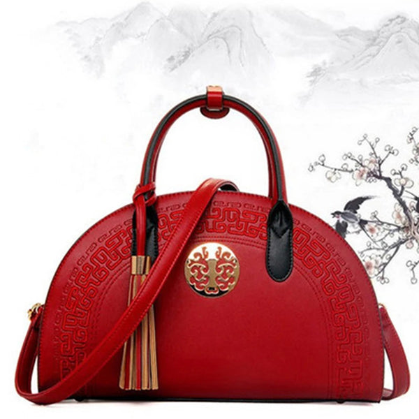 Women Messenger Shoulder Handbags PU Leather Sequined Tassel Patchwork Bags Fringe Crossbody Bag For Women 2023 bolsa feminina