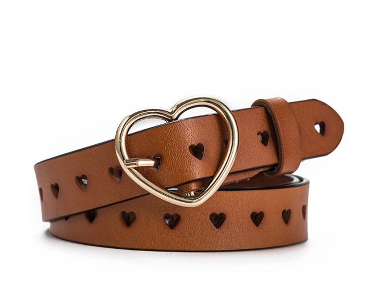 New Buckles Belt Female Deduction Side Gold Buckle Jeans Wild Belts For Women Fashion Students Simple Casual Trousers Belt LB012