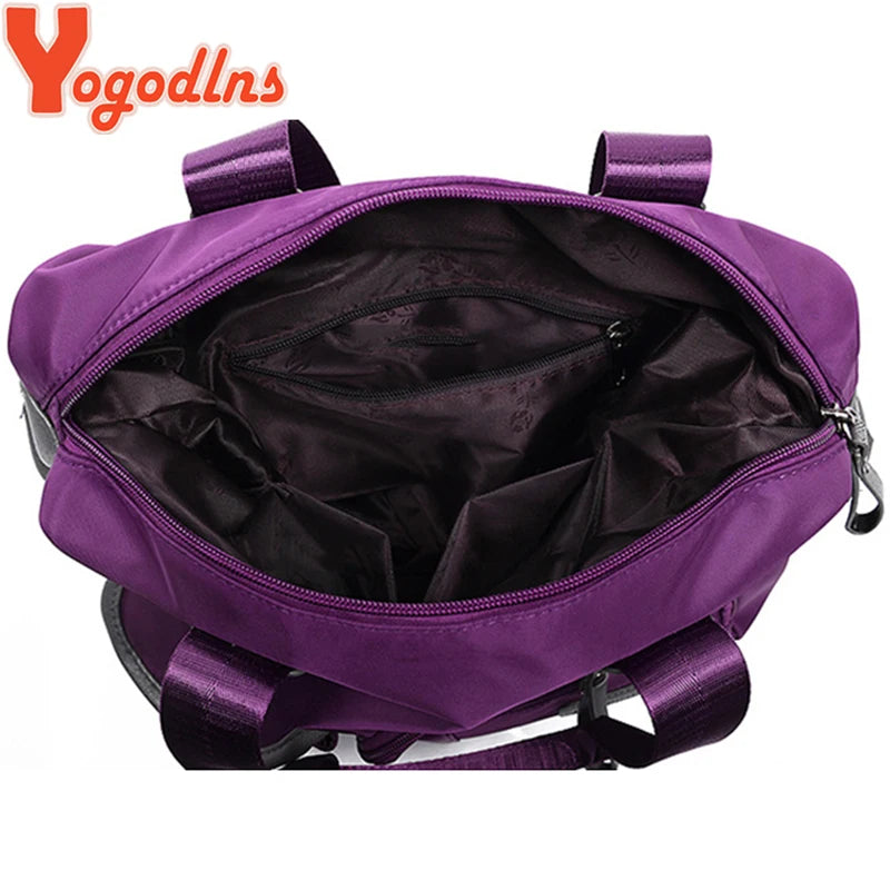 Yogodlns New Arrival Nylon Women Messenger Bags Casual Large Capacity Ladies Handbag Female Crossbody Shoulder Bags Waterproof