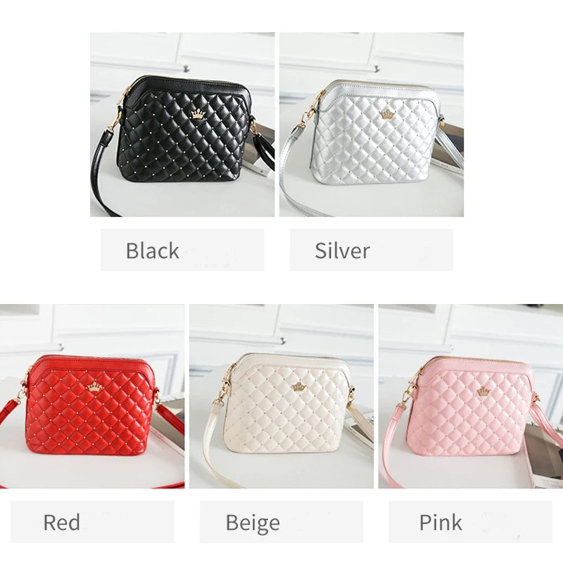 REPRCLA New Rivet Women Messenger Bags Designer PU Leather Handbag Crossbody Bags for Women Shoulder Bag Female Purse