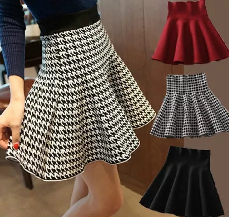 ANASUNMOON 2024 Autumn Winter European and American Style Women Pleated Bust Skirts Lady Short Skirt Pettiskirt A-line Skirt