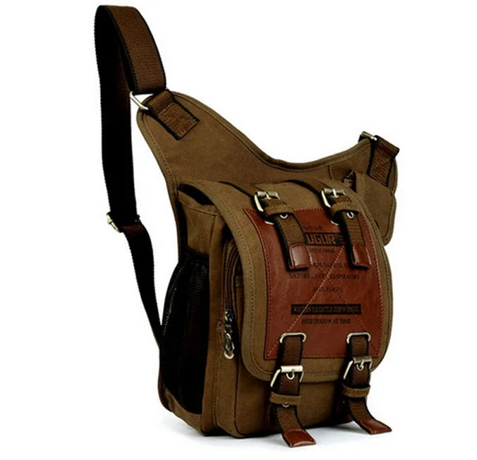 Hot Sales KAUKKO Brand Retro Vintage Canvas Bag Travel Men Messenger Bag Man Crossbody Bags Shoulder Bags For Men