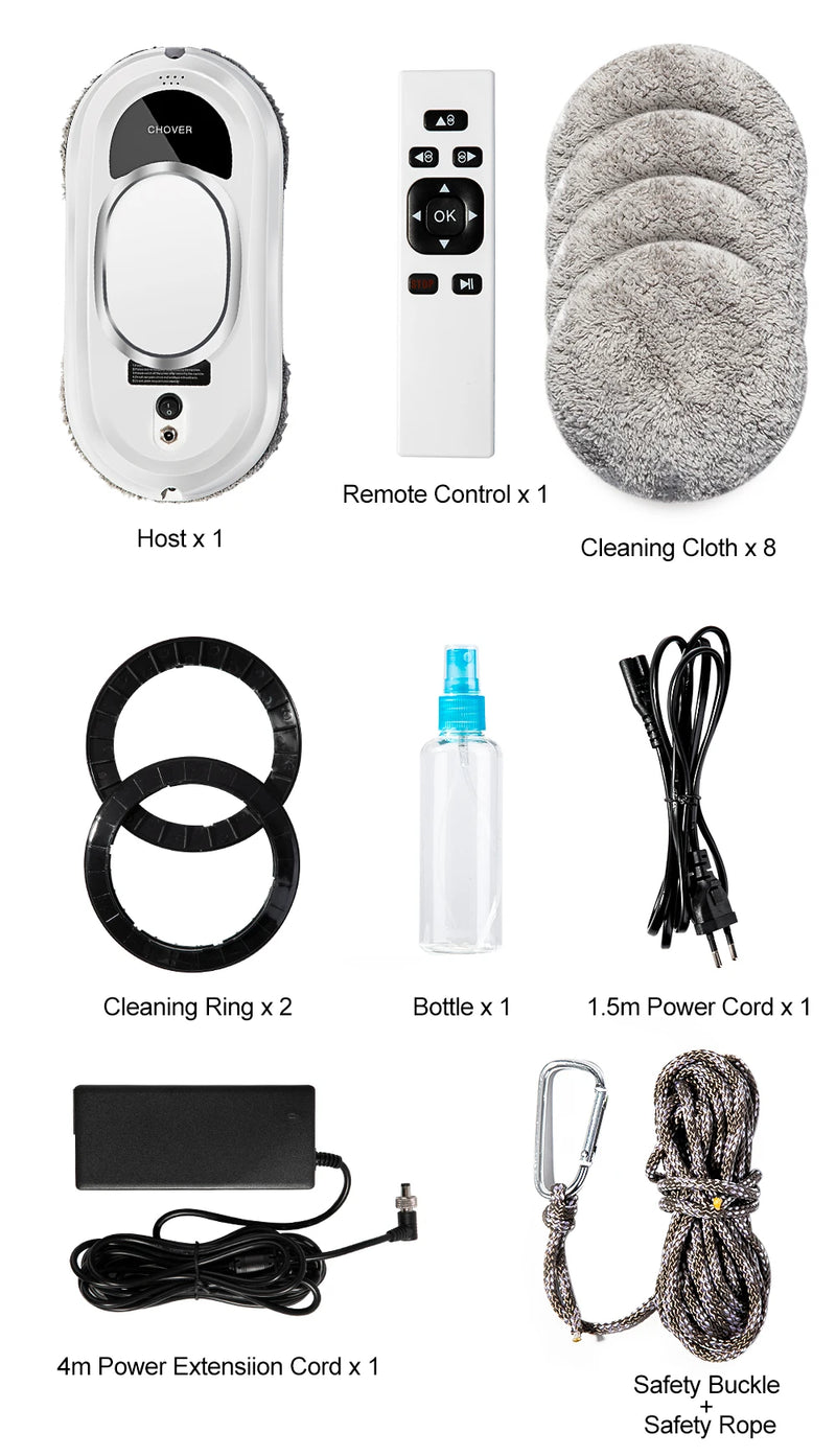 Chovery Vacuum cleaner window vacuum cleaning robot window vacuum cleaner limpiacristales remote control for home