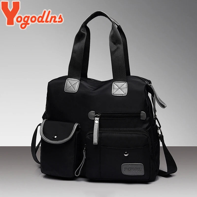 Yogodlns New Arrival Nylon Women Messenger Bags Casual Large Capacity Ladies Handbag Female Crossbody Shoulder Bags Waterproof