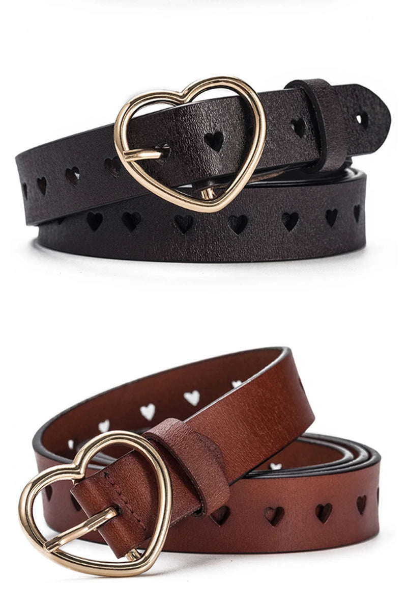 New Buckles Belt Female Deduction Side Gold Buckle Jeans Wild Belts For Women Fashion Students Simple Casual Trousers Belt LB012
