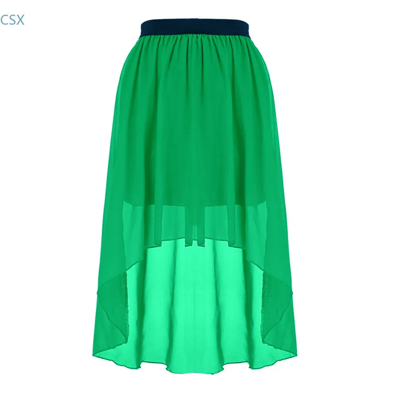 MwOiiOwM New Excellent Maxi Skirt Fashion Long Bohemian Princess Pleated Asymmetrical Women Skirt Classic Chiffon Skirt 35