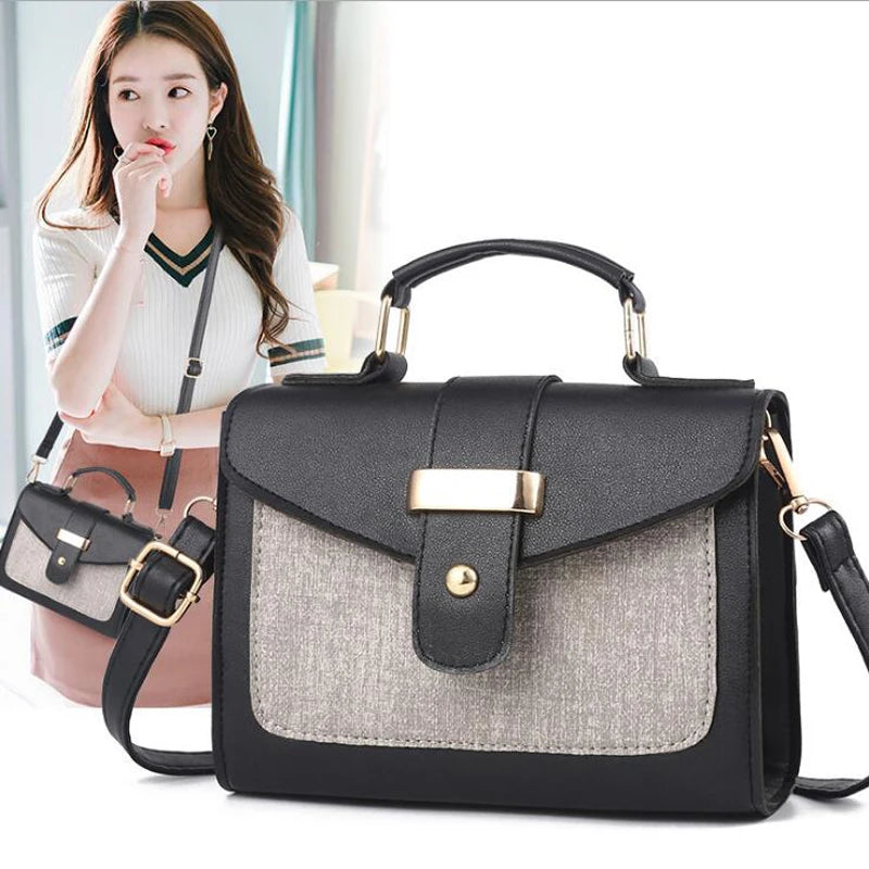 REPRCLA 2024 Fashion Shoulder Bag Leather Handbag Small Flap Women Messenger Bags High Quality PU Crossbody Bags Ladies Purse