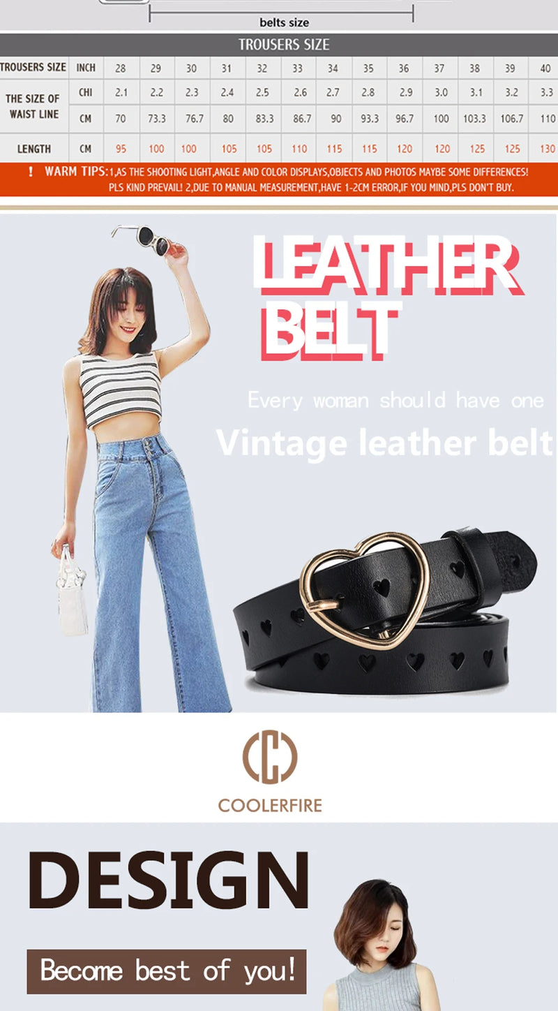 New Buckles Belt Female Deduction Side Gold Buckle Jeans Wild Belts For Women Fashion Students Simple Casual Trousers Belt LB012
