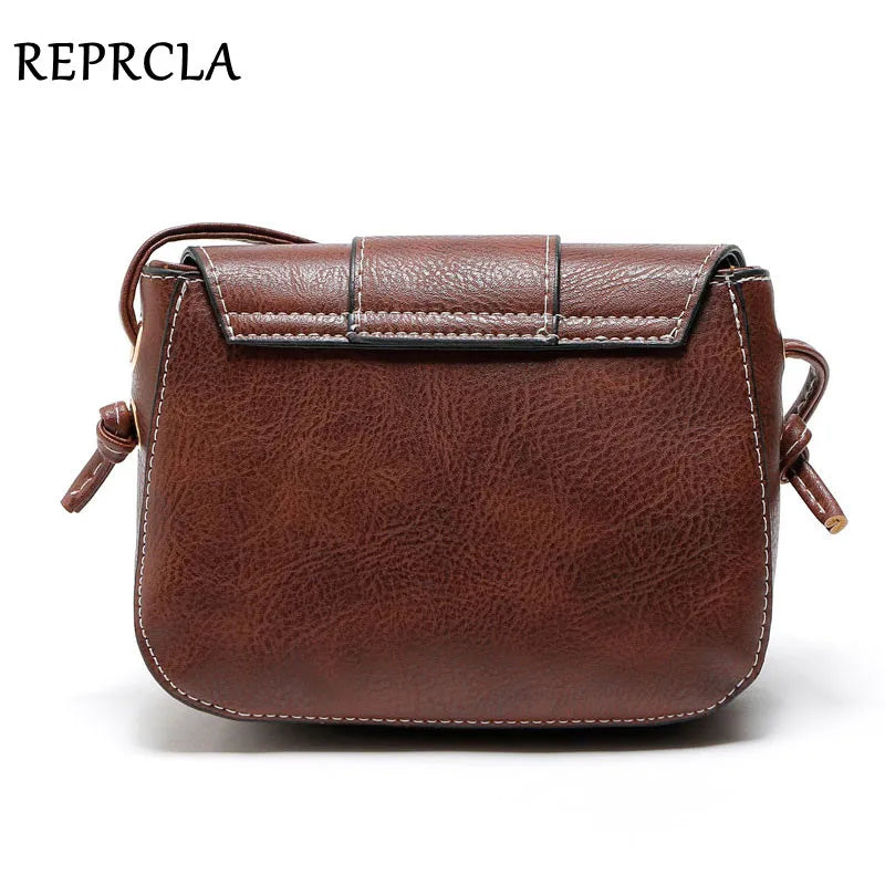 REPRCLA New Arrivals Women Bags Small Vintage Shoulder Bag Pu Leather Women Messenger Bags Crossbody Designer Ladies Bag