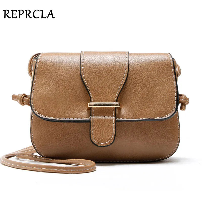 REPRCLA New Arrivals Women Bags Small Vintage Shoulder Bag Pu Leather Women Messenger Bags Crossbody Designer Ladies Bag