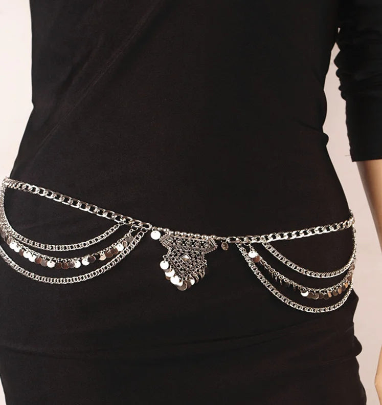 2019 Belt Body Waist Chain Fashion Silver Golden Women Accessories Charms Collocation Chain Jewelry for Women Women Belt Present
