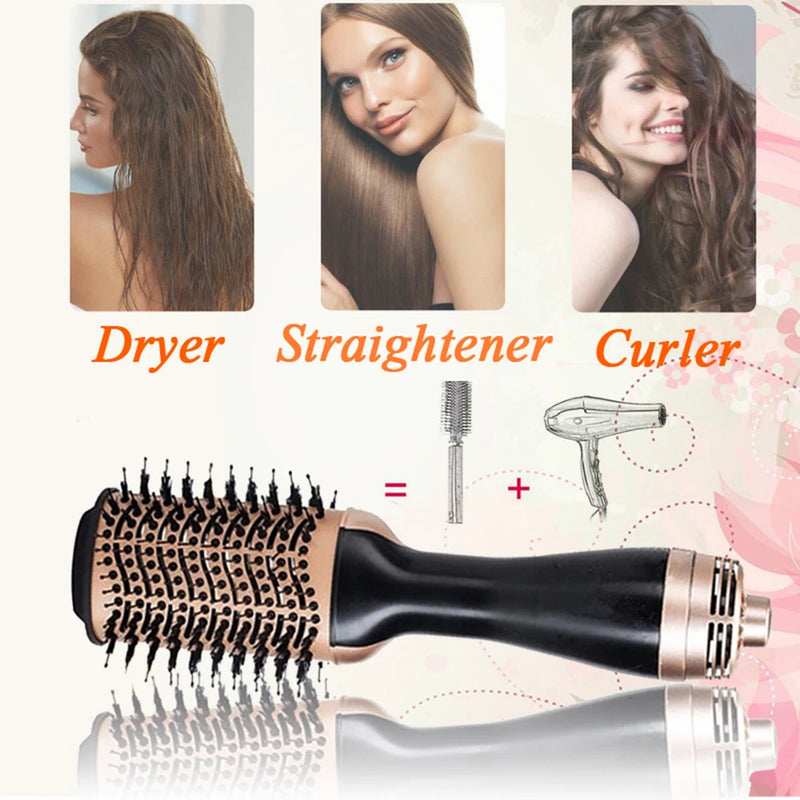 Dryer Hair Dryer Brush Blow Dryer  3 In 1 Dryer and Straightener Brush Hot Air Brush Styler and Volumizer One Step dryer Brush