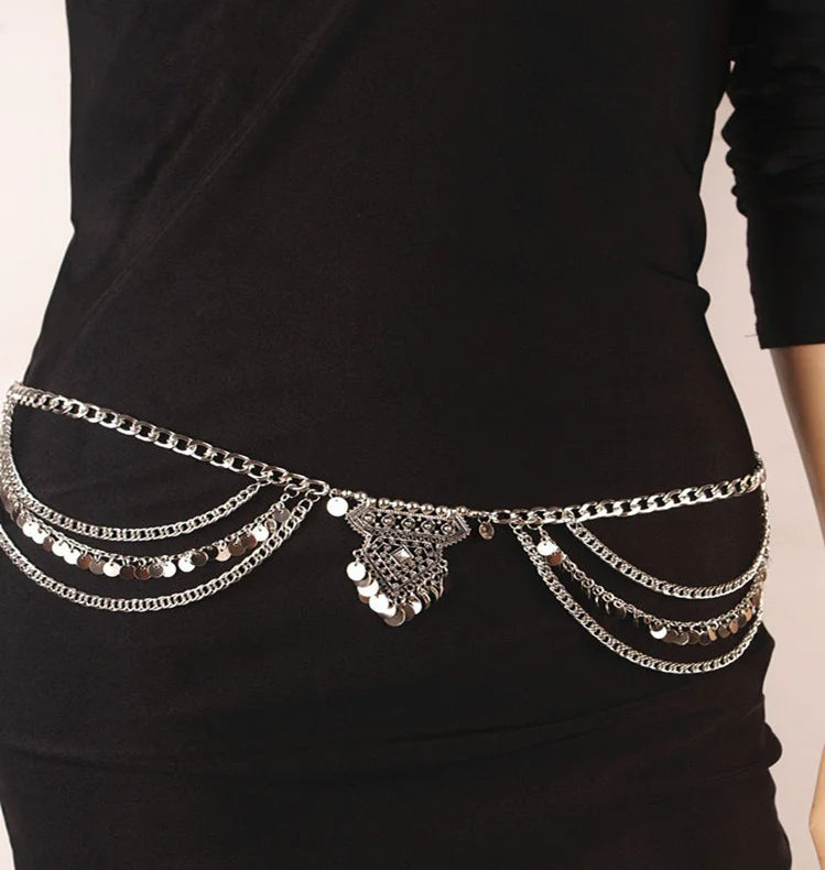 2019 Belt Body Waist Chain Fashion Silver Golden Women Accessories Charms Collocation Chain Jewelry for Women Women Belt Present