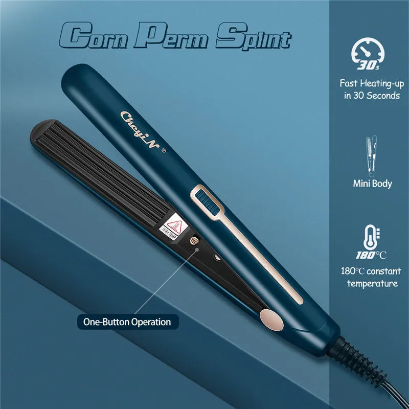 CkeyiN Automatic Hair Curler Corrugated Flat Iron Curling Irons Professional Straightener Curly Iron Tongs Hair Waver Crimpers