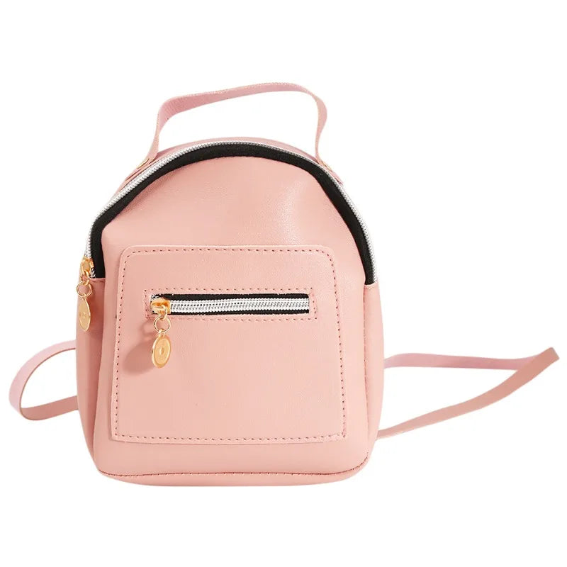 New Designer Fashion Women Backpack Mini Soft Touch Multi-Function Small Backpack Female Ladies Shoulder Bag Girl Purse