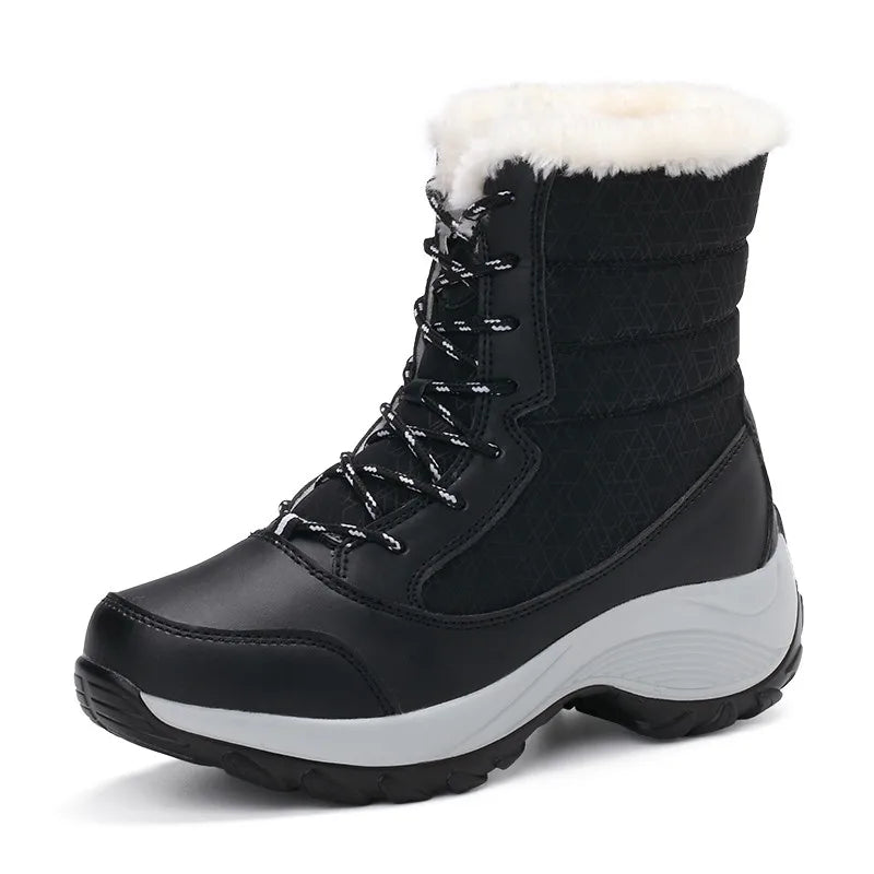 Women Boots Warm Women Shoes Winter Waterproof Snow Boots Plush Thick Bottom Ankle Boots Platform Botas Mujer Booties WSH3134