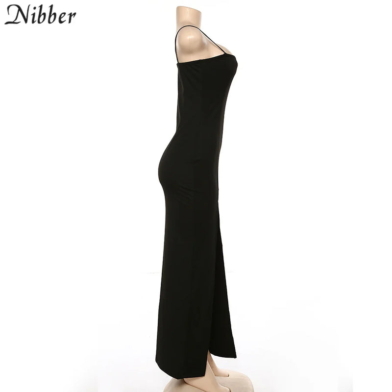 Nibber red black New year christmas party long dresses women spring Basic bodycon lace up stretch Slim midi dresses femme