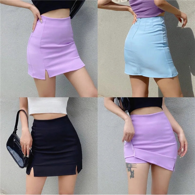 Woman skirts korean style kawaii skirts womens vintage black mini skirt high waisted pencil skirt short sexy skirt tennis purple